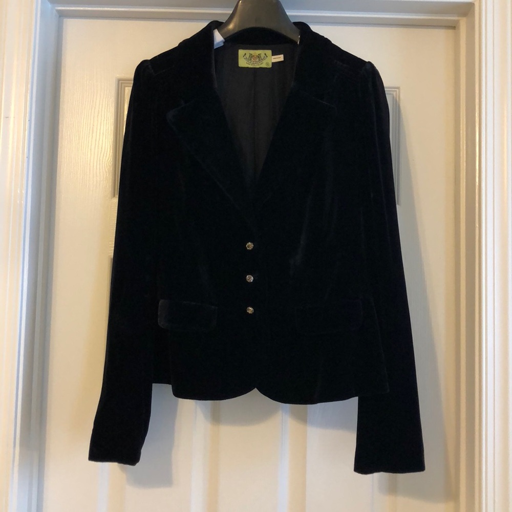 Juicy Couture Black Velvet Blazer